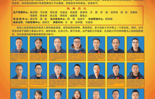 米兰体育APP隆重召开2021年度优秀员工表彰大会